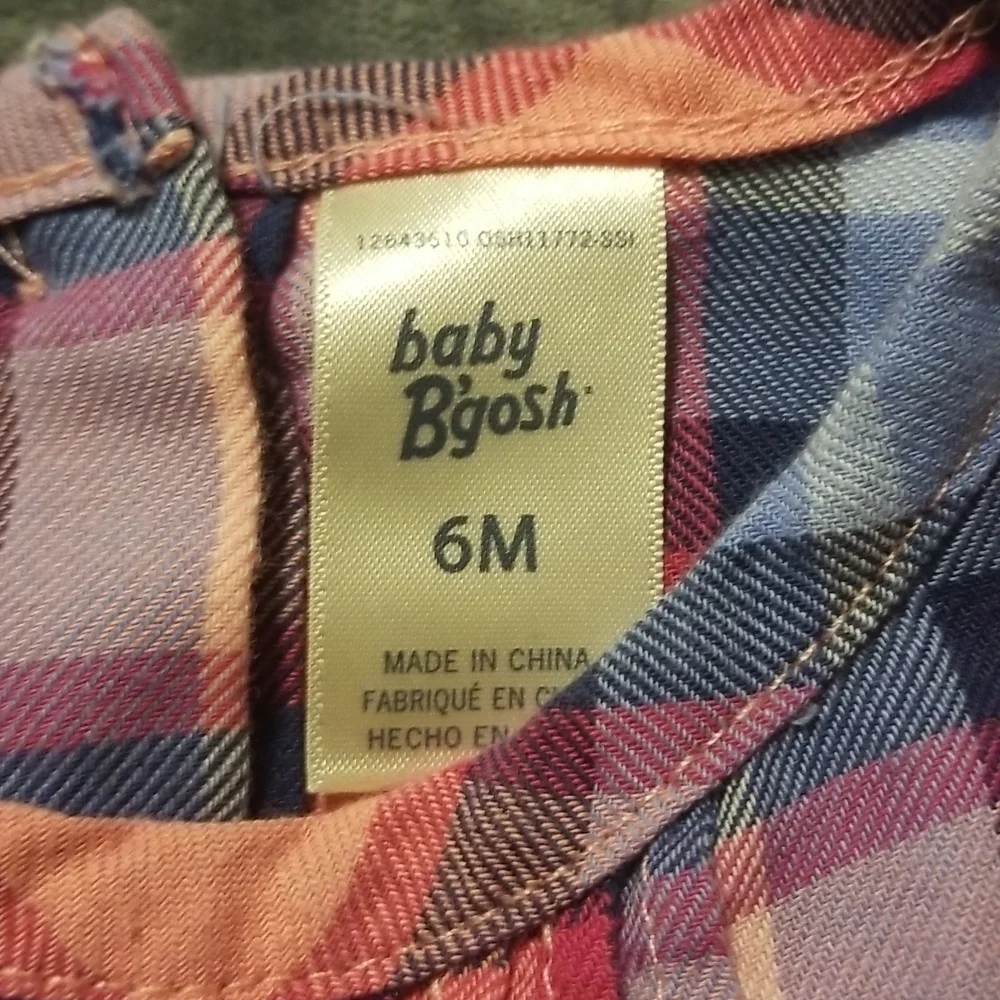 Oshkosh Baby Girl's Plaid Onesie